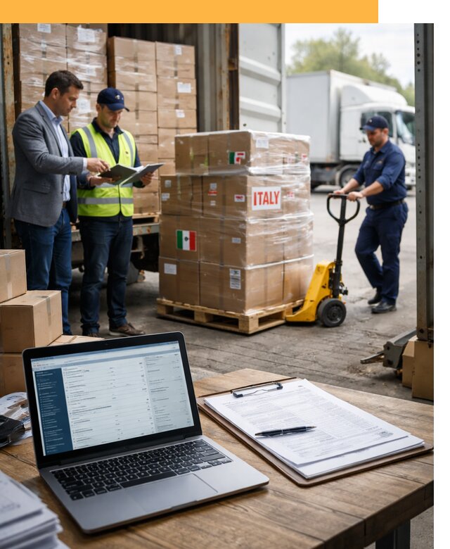 Доставка грузов из Италии: морские и авиаперевозки от 18509