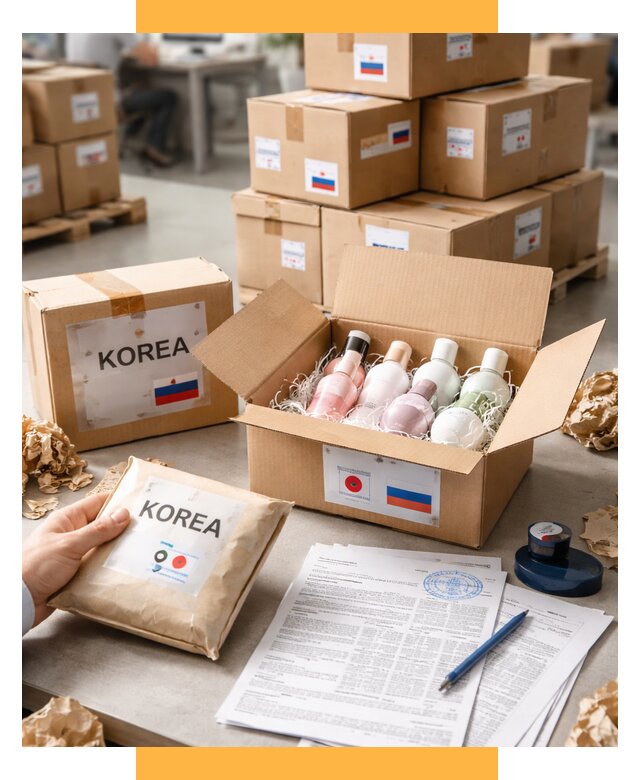 Доставка косметики из Кореи от 8741 р. под ключ | СетСервис-Плс
