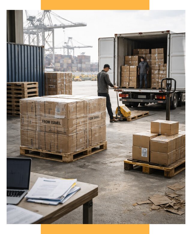 Доставка грузов из Израиля от 15425 р., логистика от СетСервис-Плс