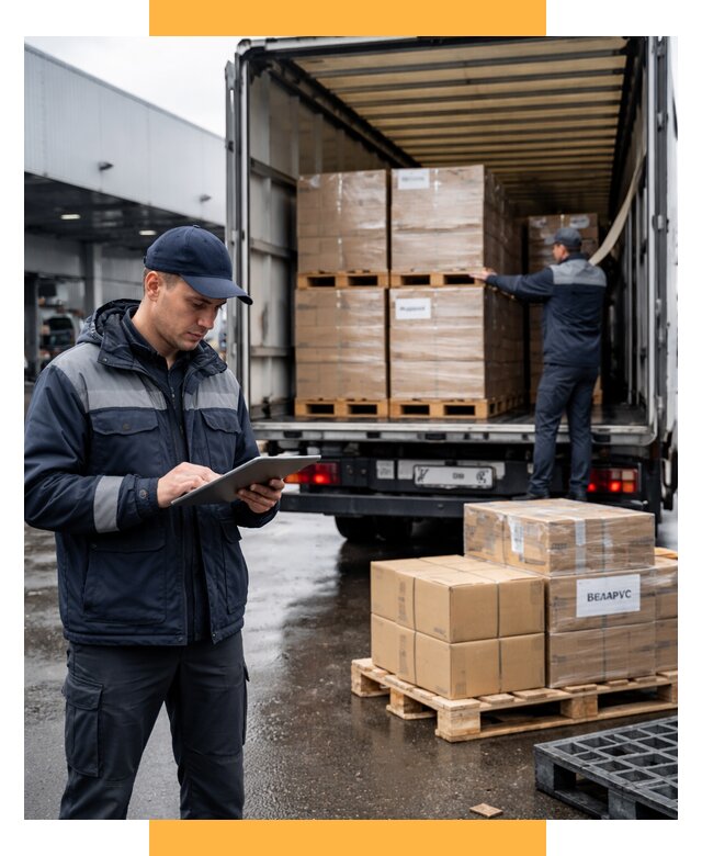 Доставка грузов из Беларуси от 15425 р. логистика СетСервис-Плс