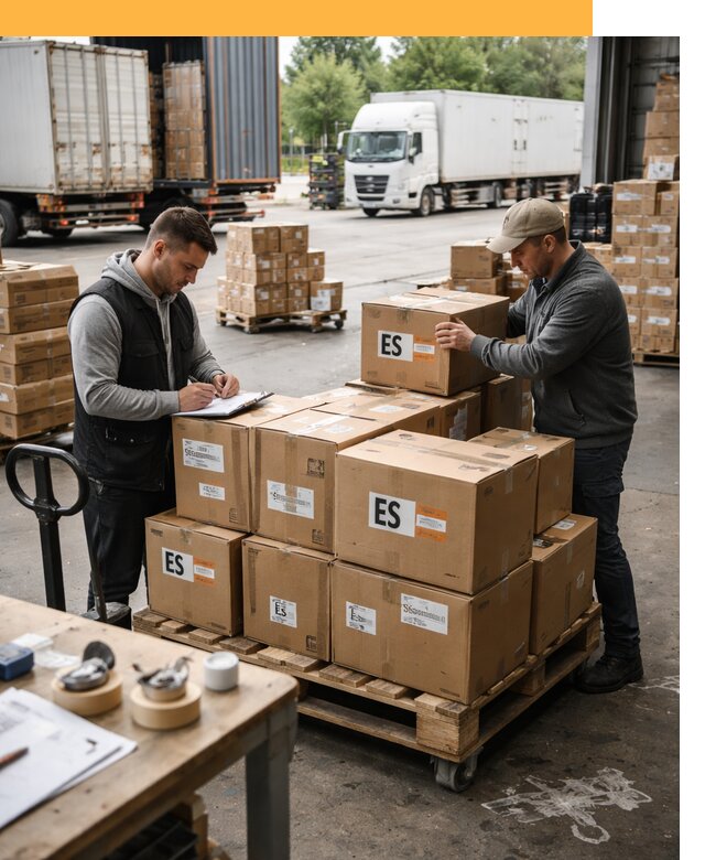 Доставка грузов в Испанию автотранспортом от 35991 руб