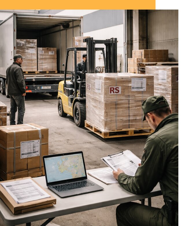 Доставка грузов в Сербию от 46274 руб, международные перевозки