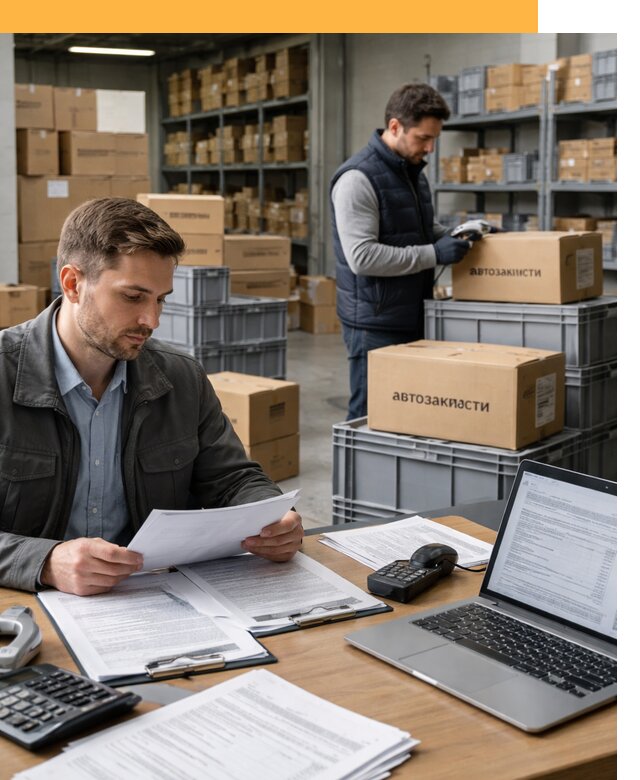 Таможенное оформление автозапчастей по выгодным тарифам от 8741